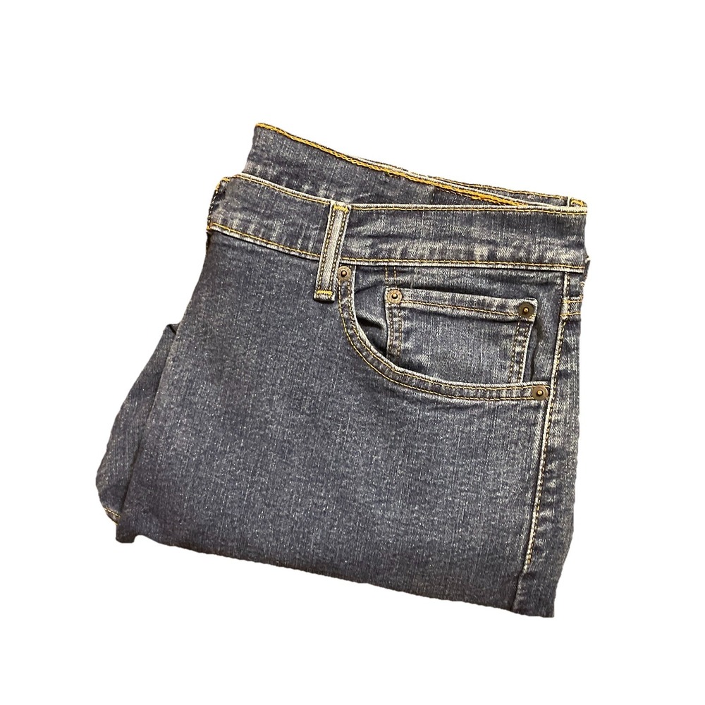 Levi's 505 Straight Leg‎ Dark Wash Blue Denim Jeans Men's Size 38x30(